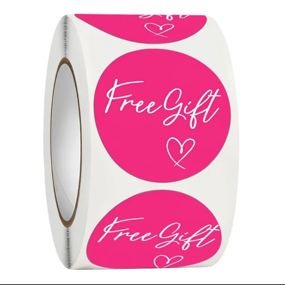 New 500pcs Free Gift Stickers - Pick a Color